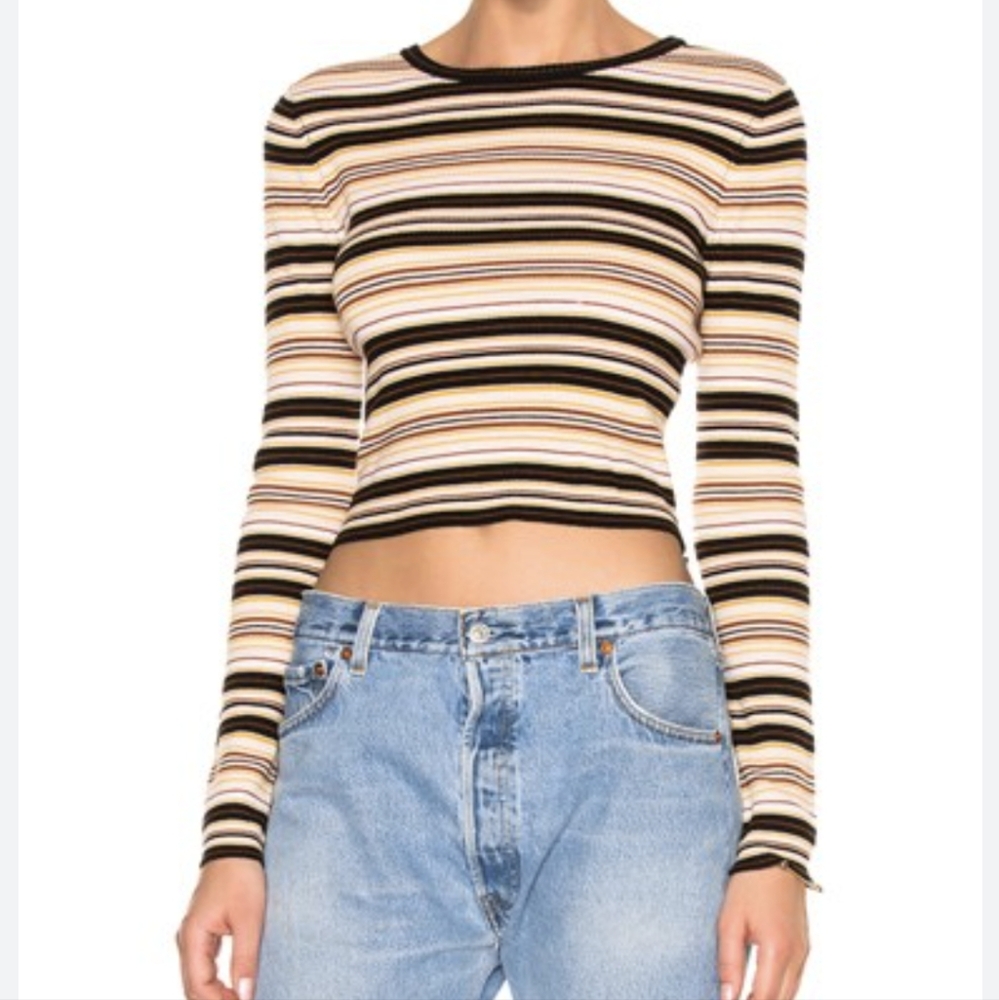 A.L.C stretchy merino wool "Rene" top Sz S
